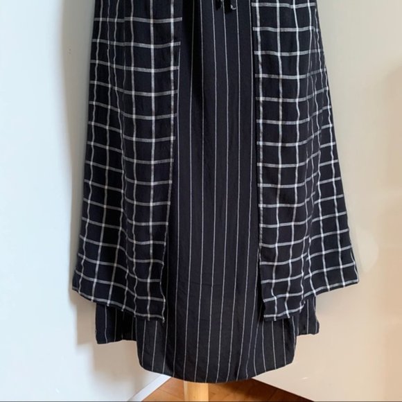 SVILU Slip Dress in Black Windowpane Check sz S - Picture 11 of 16